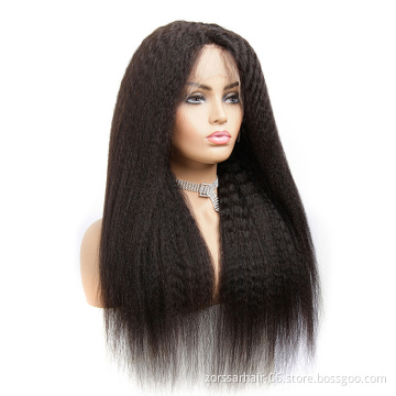 Xuchang hd thin lace wigs hair wholesale vendor raw indian cuticle aligned hair wig vendors yaki kinky straight lace front wig